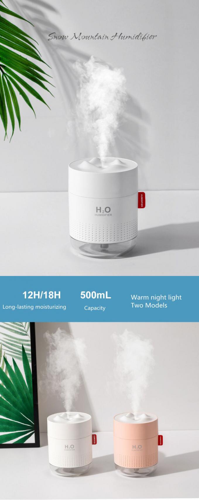 Homefish OEM Luftbefeuchter 500ml χωρητικότητα δεξαμενής νερού καθαρή ομίχλη υγροποιητές αέρα φορητό επιτραπέζιο H20 3