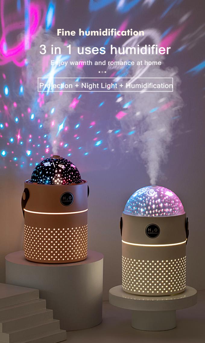 Galaxy Projection Light Air Humidifier 500ML Δύο τρόποι Ευφυής επαναφορτιζόμενος ασύρματος υπερηχητικός κατασκευαστής ομίχλης 2