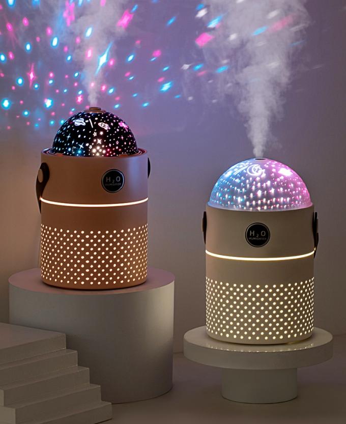 Galaxy Projection Light Air Humidifier 500ML Δύο τρόποι Ευφυής επαναφορτιζόμενος ασύρματος υπερηχητικός κατασκευαστής ομίχλης 0