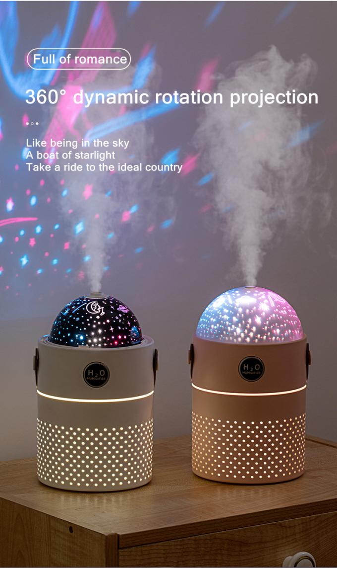 Galaxy Projection Light Air Humidifier 500ML Δύο τρόποι Ευφυής επαναφορτιζόμενος ασύρματος υπερηχητικός κατασκευαστής ομίχλης 4