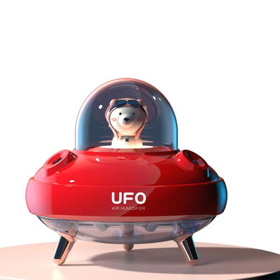 Καλή τιμή 400ML Καλό σχεδιασμό UFO υγροποιητής διπλού ψεκασμού υγροποίηση ήσυχος επαναφορτιζόμενος USB υγροποιητής με πολύχρωμο φως νύχτας σε απευθείας σύνδεση