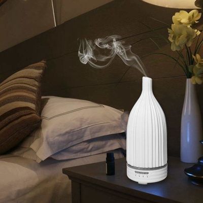 Ζεστή πώληση 120 ml Έλεγκτος Οικιακός Αθόρυβος Διαχέτης Ελαίου Κεραμικού Αρώματος Αρωματικού Διαχέτη Αρώματος Υπερήχων Κεραμικού Διαχέτη Αρώματος