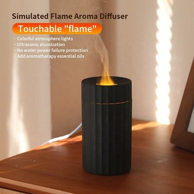 Καλή τιμή Τύπος C 100 ml Ενυδατήρας φλόγας Φωτιά διαχέτης αρώματος με 7C LED αλλαγή φωτός σε απευθείας σύνδεση