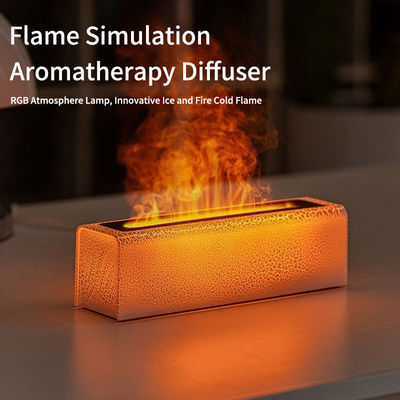 Συγκρότημα φωτιάς λάβας αρωμαθεραπείας Diffuser Humidifier με φως ατμόσφαιρας