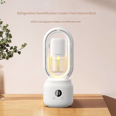 Καλή τιμή 300ml 2 σε 1 κλιματιστικό υγραντήρα Vaneless ανεμιστήρα 2000mAh επαναφορτιζόμενη μπαταρία σε απευθείας σύνδεση