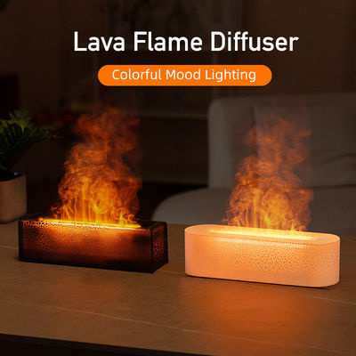 Καλή τιμή Λάβα Rainbow Flame Aroma Diffuser USB τροφοδοτούμενο σπίτι Ατμόσφαιρα Φως σε απευθείας σύνδεση